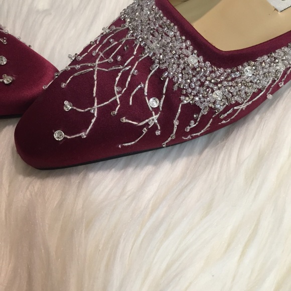 *Jimmy Choo Embroidered Satin Sequin Mule - Picture 7 of 8